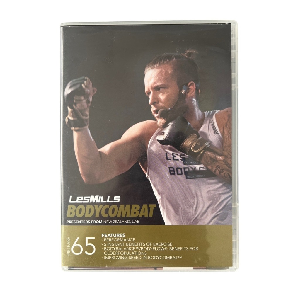 Les Mills BodyCombat 65 DVD CD Booklet Fitness Workout Martial Arts Training